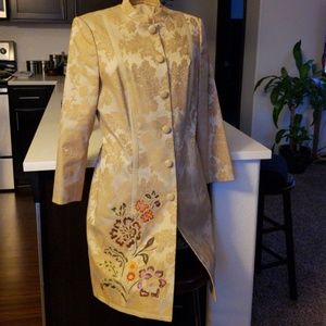 Sigrid Olsen Khaki evening coat /dress